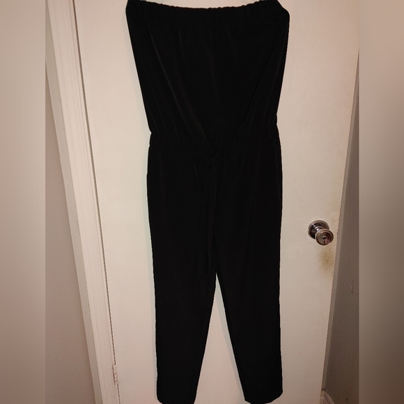 Black Strapless Jumpsuit Sz.S NWT Loft - Picture 4 of 9
